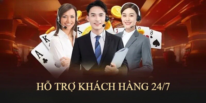 Đội ngũ nhân viên hỗ trợ tận tâm, phục vụ người chơi 24/7